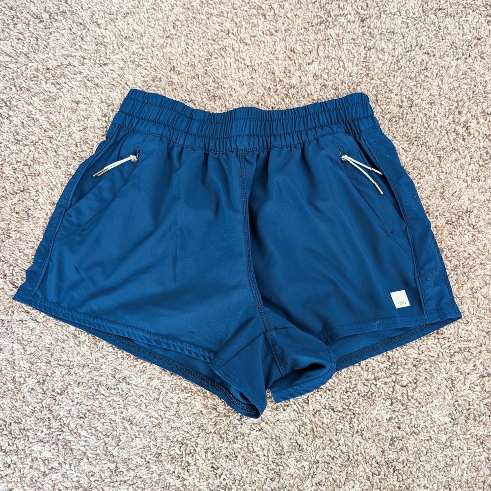 Vuori Navy Athletic Shorts for Women